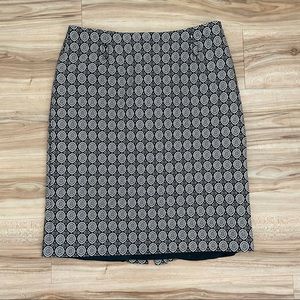 Ann Taylor Loft Printed Midi Straight Skirt